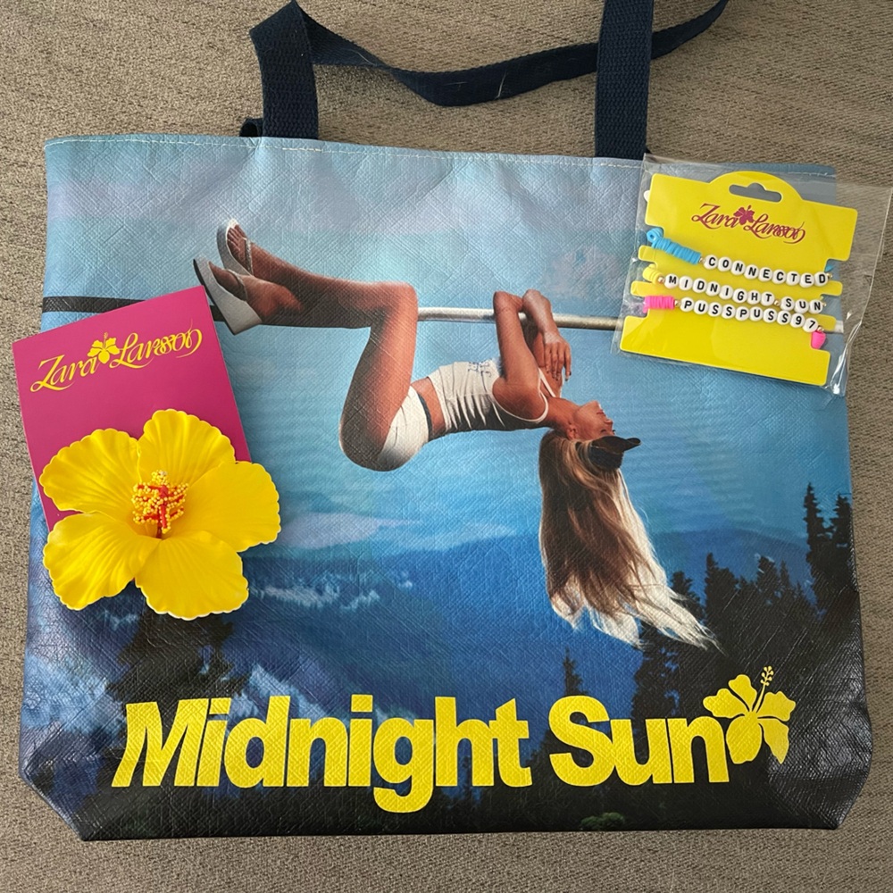 Autographed Zara Larsson Midnight Sun VIP Tote Bag Signed